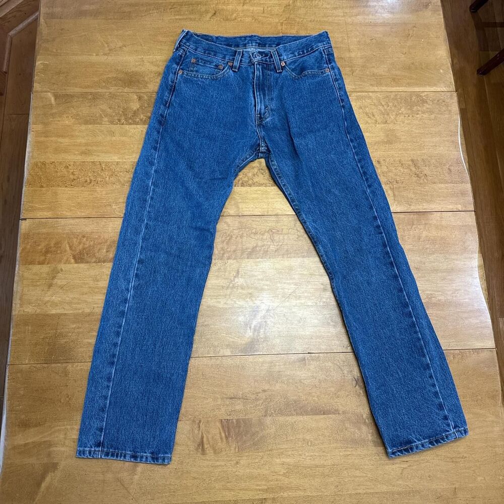 Levi-s Men's Blue and Navy Jeans